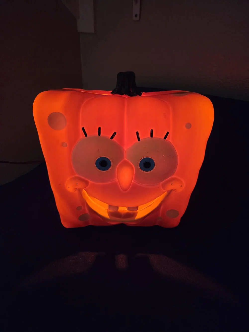 Vintage SpongeBob SquarePants Light Up Blow Mold Halloween Christmas Yard Decor